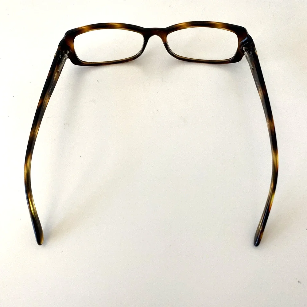 BVLGARI 455B 502 Eyeglasses Rectangular 53 16 135 Tortoise Shell Brown Italy